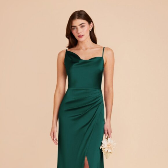 Birdy Grey Jennifer Matte Satin Emerald - Picture 1 of 4